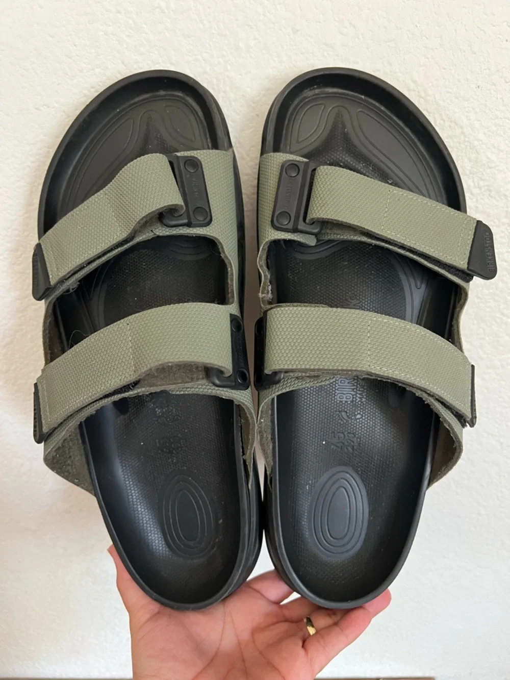 Birkenstock Atacama Birko-Flor Futura KhakiSize 45 US Men's 12–12.5 Wide Fit